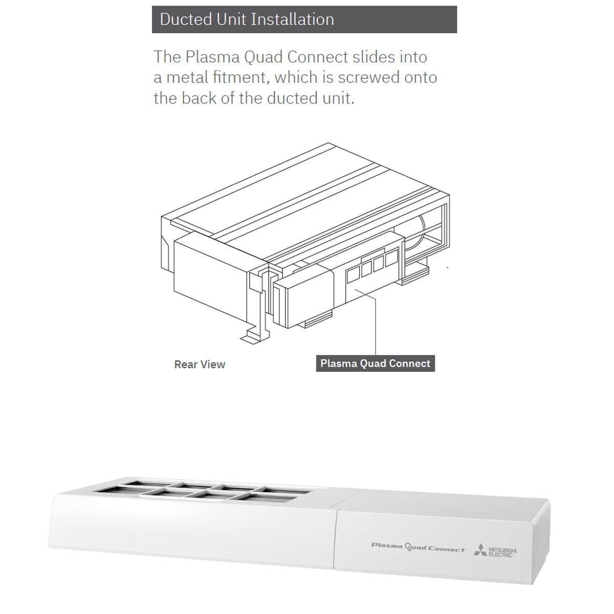 Mitsubishi Electric Air Purifier MAC100FT PACHA31PAR Plasma Quad