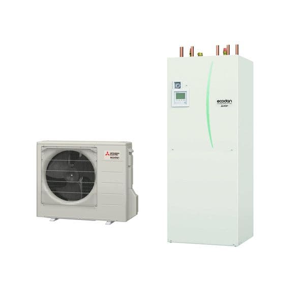 Mitsubishi Electric Ecodan QUHZ-W40VA / EHPT20Q-VM2EA Air Source Heat Pump With Thermal Store 4Kw A+