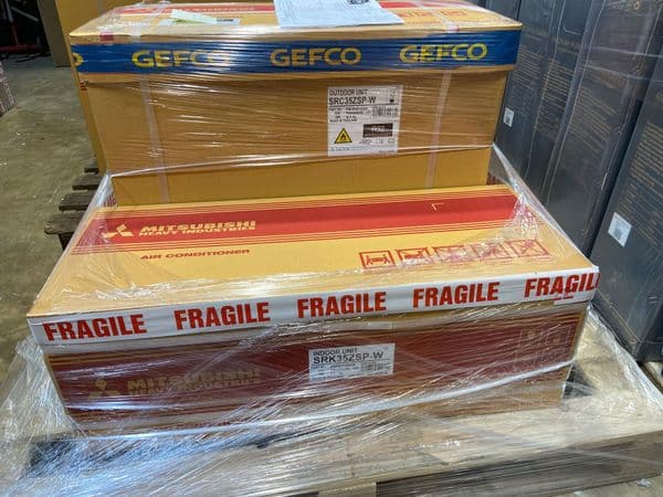 Mitsubishi Heavy Industrial Air Conditioning SRK35ZSP-W Wall 3.5Kw/12000Btu R32 Install Pack