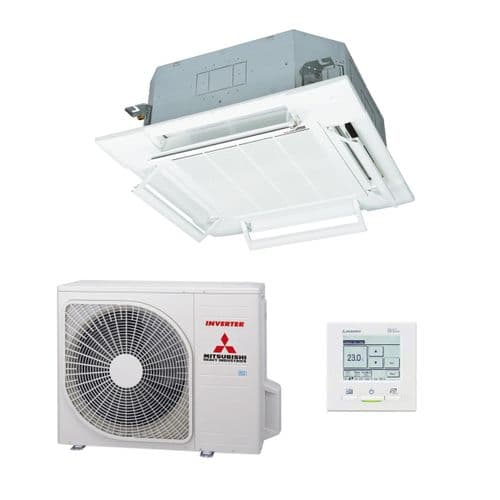 Mitsubishi Heavy Industries Air Conditioning FDT100VH + FDC100VSA-W Cassette Micro 10Kw 3Ph