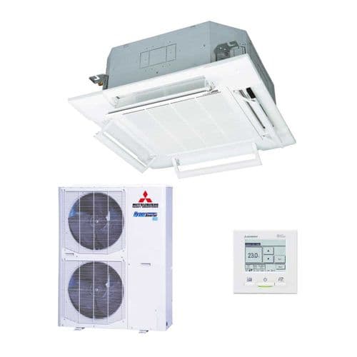 Mitsubishi Heavy Industries Air Conditioning FDT140VH FDC140VSX-W Cassette Hyper Inverter 14Kw 3Ph