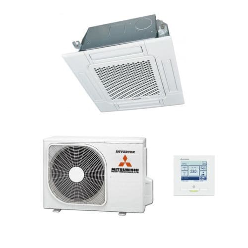 Mitsubishi Heavy Industries Air Conditioning FDTC50VH Compact Cassette 5Kw/17000Btu R32 Install Kit