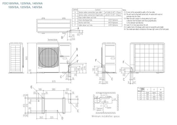Mitsubishi Heavy Industries Air Conditioning FDUM140VH FDC140VNA-W Ducted Ceiling Micro 14Kw 1P