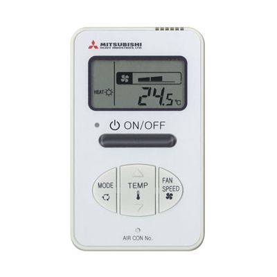 Mitsubishi Heavy Industries Air Conditioning RCH-E3 Wired Remote Controller (2 wire) Simplified