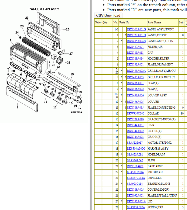 Mitsubishi Heavy Industries Air Conditioning RKX437A001 Air Cleaning Filter For SRK-HG/ZG Pair