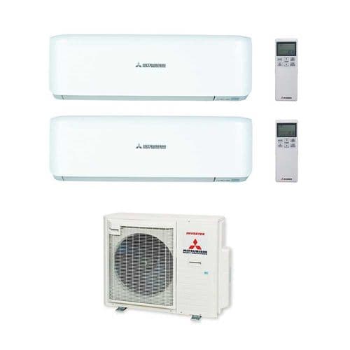 Mitsubishi Heavy Industries Air Conditioning SCM30ZS-S Premium Plus 2 x SRK15ZS-WF/B/T Wall 1.5Kw