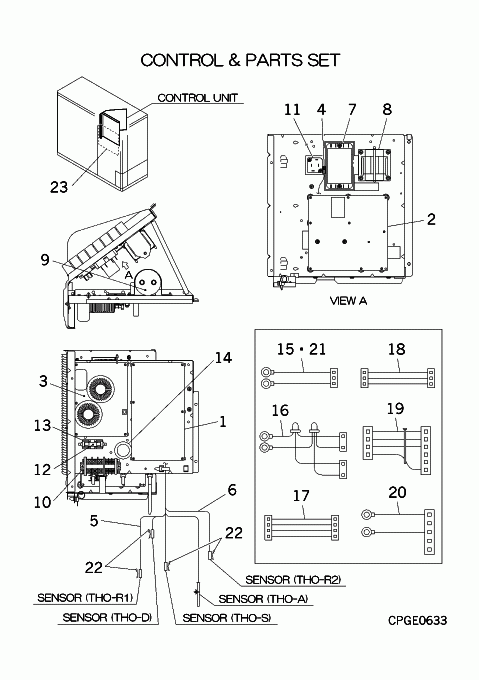 Mitsubishi Heavy Industries Air Conditioning Spare Part PCA504A264GA WIRING ASSY  FDC, DXCA, SCM