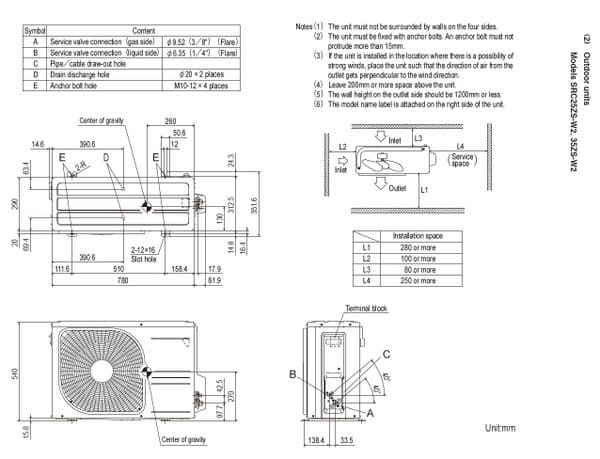 Mitsubishi Heavy Industries Air Conditioning SRC35ZS-W2 SRF35ZS-W Floor Heat Pump 3.5kW/12000Btu R32