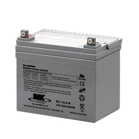 MK Powered MU-1-SLD-M-2 AGM 35AH 12V Battery