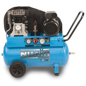 NuAir S-28DA504FPS032 NB2800B/50/3M Tech Portable Air Compressor Belt Drive 50L Receiver 12.5CFM