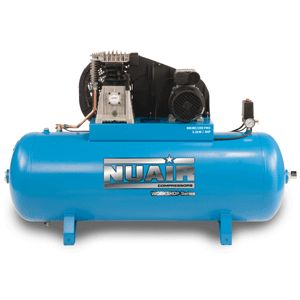 NuAir S-36LN504FPS014 Belt Driven Lubricated Workshop Series NB38C/200 FM3 Stationary Air Compressor