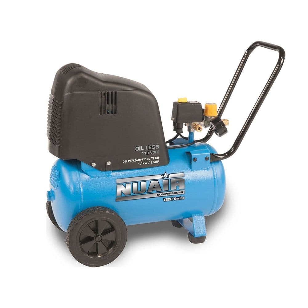 NuAir S-A8CA3C4FPS567 OM197/24 Portable Air Compressor Direct Drive Oil ...