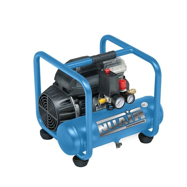 NuAir S-B4BA304FPS571 Direct Drive Silenced Performance Air Compressor ROLLCAGE 6L OL244 Receiver