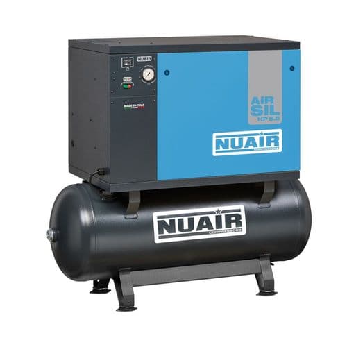 NuAir S-N5NT701FPS083 AIRSIL2 NB5/5.5FT/270 Low Noise 4kW/5.5Hp 11 Bar Stationary 640L/min 415V