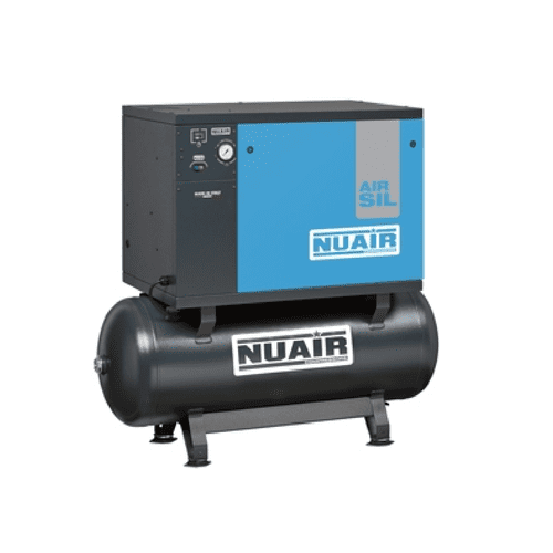 NuAir S-N7NT801FPS084 AIRSIL2 NB7/7.5FT/270 Low Noise 5.5kW/7.5Hp Floor 11 Bar Stationary 415V