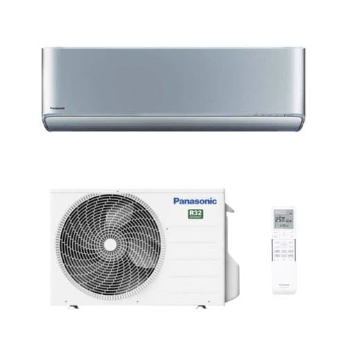Panasonic Air Con Etherea KIT-XZ20-ZKE Silver Wall Mount Heat Pump 2.0Kw/ 7000Btu R32 A++ Wi-Fi