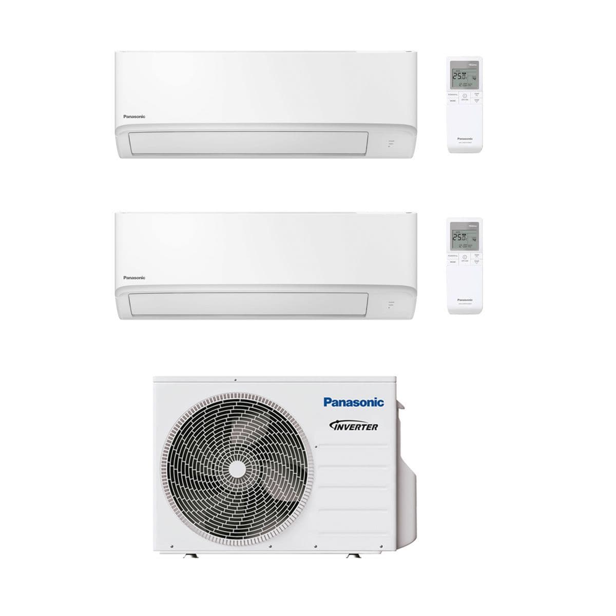 Panasonic 2TB 2020年製 Panasonic Air Conditioning 2 x CS-TZ35WKEW Compact Wall Multi CU