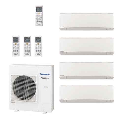 Panasonic Air Conditioning 4 x CS-TZ35TKEW Wall Mounted Multi CU-4Z80TBE 8Kw/28000Btu A 240V~50Hz