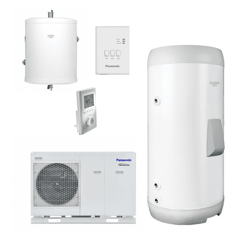 Panasonic Aquarea WH-MDC07J3E5+KIT-G3TD20C1E5 Air to Water Heat Pump 192L Tank R32 A+++ Install Kit