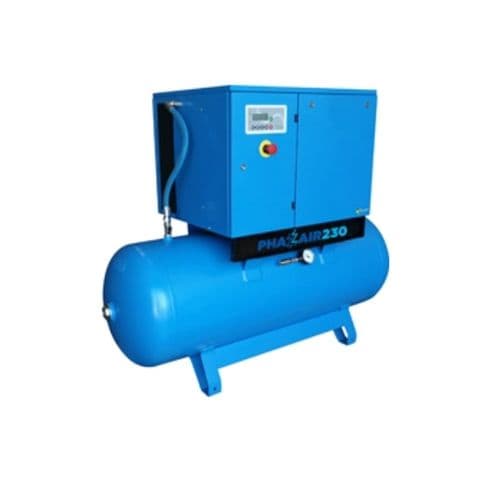 Phazair-230 5.5-10-270 VSD K-183042023 Stationary Air Compressor 780L/min 116Psi 7.5HP 5.5kw 230V