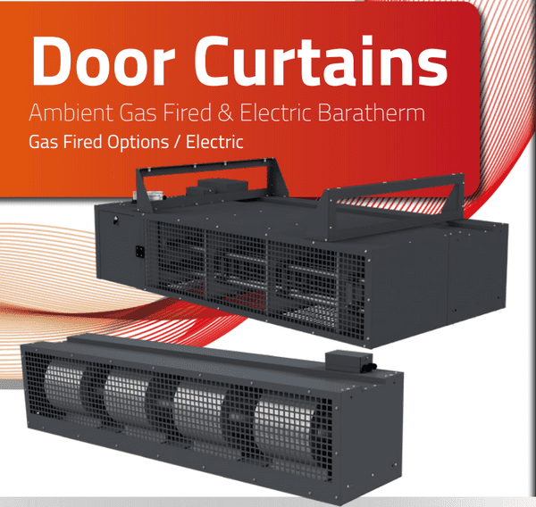Powrmatic BAR4/GFAC Gas Fired Heated Door Curtain 2250mm 10800m³/h 50Kw/170000 220-240V~50Hz