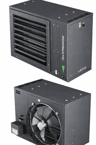 Powrmatic LEC30F Ceiling Suspended Industrial Electric Unit Heater 30kW/102000Btu 380-415V~50Hz