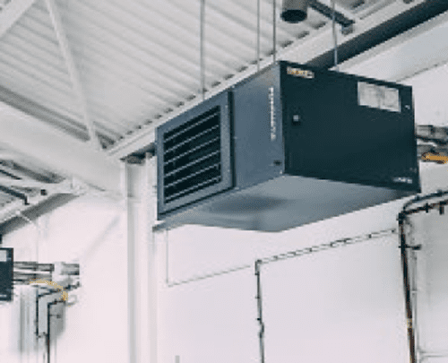 Powrmatic LX50 ErP Suspended Warm Air Unit Heater NG & LPG Fired Options 50Kw/170000Btu 240V~50Hz