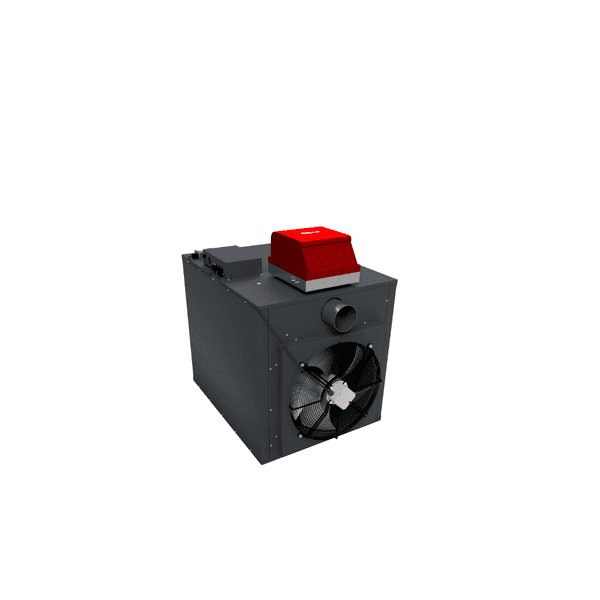 Powrmatic OUH45-C Close Centrifugal Industrial Oil-Fired Suspended Warm Air Heater 45Kw/153000Btu