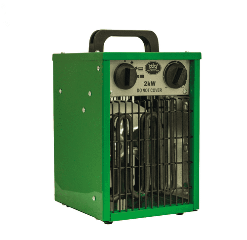 Prem-i-air EH1904 Metal Fan Space Heater, Tip Over Switch 3 Heat Settings 2Kw / 7000Btu 240V~50Hz