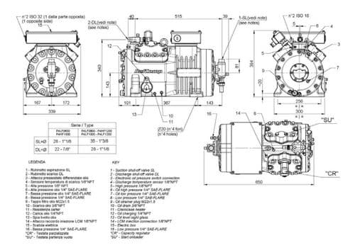 Refcomp Refrigeration Spare Part Crankcase heater to suit SP6H4000