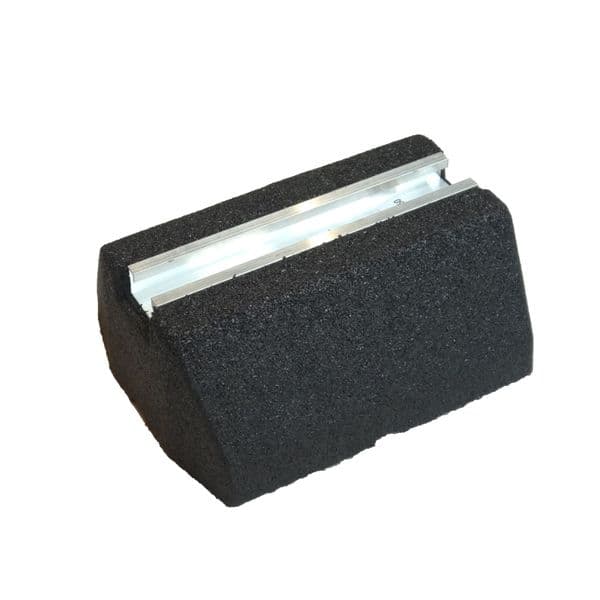 Rubber Foot Air Conditioning Floor Bracket 400mm 41mm x 20mm Aluminium Channel RFS-0400