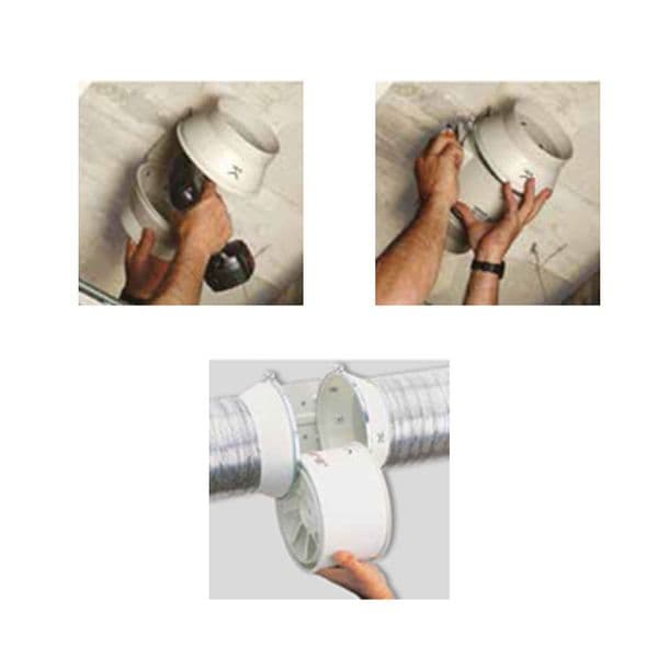 S&P Plastic Duct Centrifugal Fan With Mounting Plate And Removable Motor 200mm 1000M3/Hr 240V~50Hz