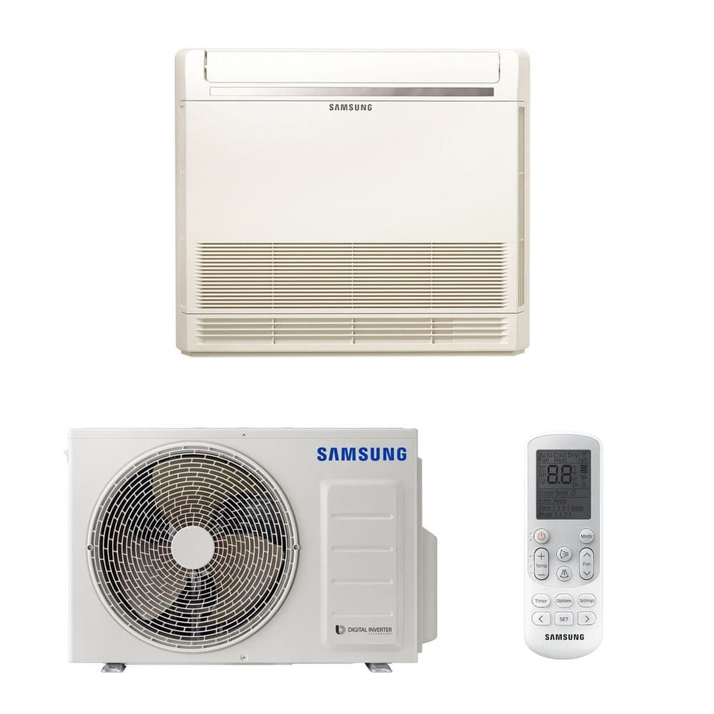 Samsung Air Conditioning AC052RNJDKG/EU Floor Console Heat Pump 5Kw ...