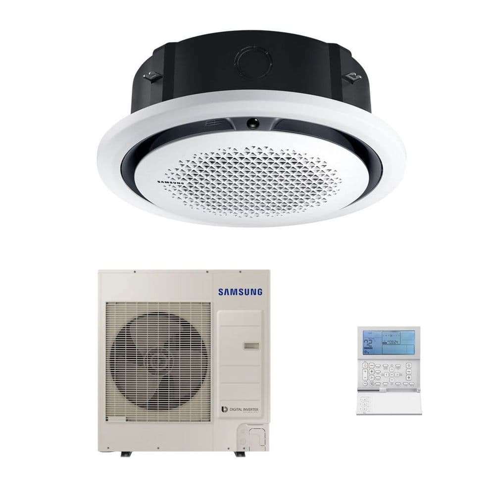 Samsung Air Conditioning AC100RN4PKG/EU 360 Deg Round Cassette Heat ...