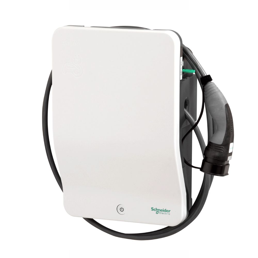 Schneider EVH2S7P04K EVlink 2 Electric Vehicle Charger with Cable T2 Plug 7.4kW 240V~50/60Hz
