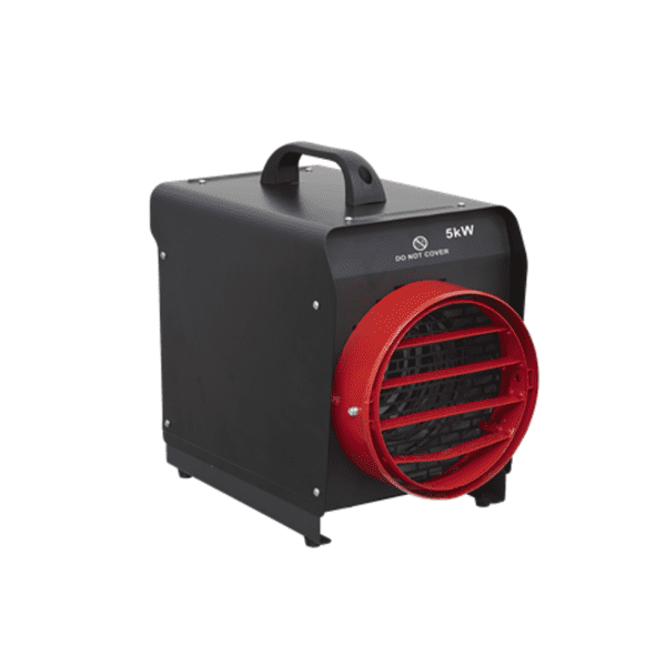 Sealey DEH5001 Industrial Electric Fan Heater 6m ducting 16A 5 Pin plug 5kW/17000Btu 415V~50Hz