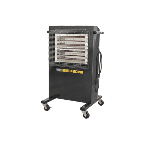 Sealey IR14110V Ruby Halogen Infrared Cabinet Heater 7-day timer 1.2/2.4kW 32A 110V~50Hz