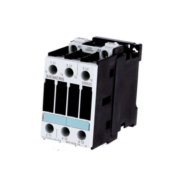 SIEMENS 3RT1024-1AL20 5,5KW TELER S0 3RT2024 5,5KW 12A Contactor: 3-pole; NO x3; Auxiliary contacts