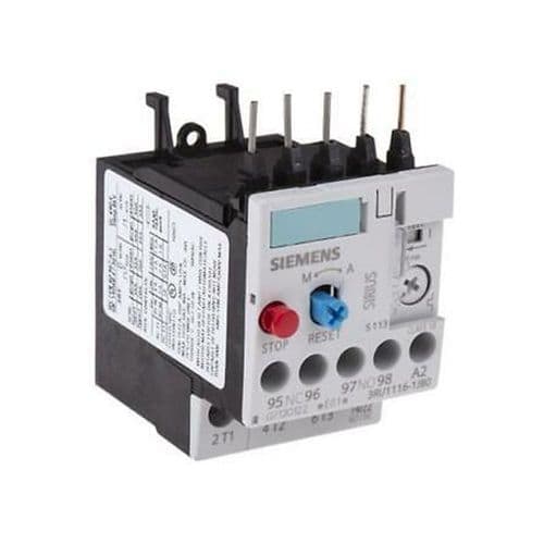 SIEMENS 3RU1126-1JB0 7-10A RELE' TERMICO 7-10A S0 Overload Relay for mounting on Contactor 7-10A