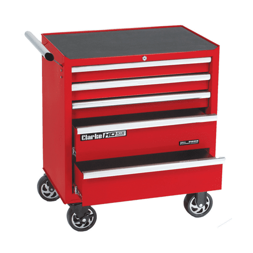 The Clarke CBB215C HD PLUS 5 Drawer Tool Cabinet With Castors