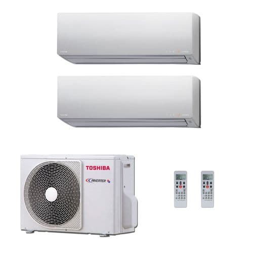 Toshiba AC RAS-2M18S3AV-E Multi Room Inverter Heat pump Daiseikai 2 x 3.5Kw/12000Btu A++ 240V~50Hz