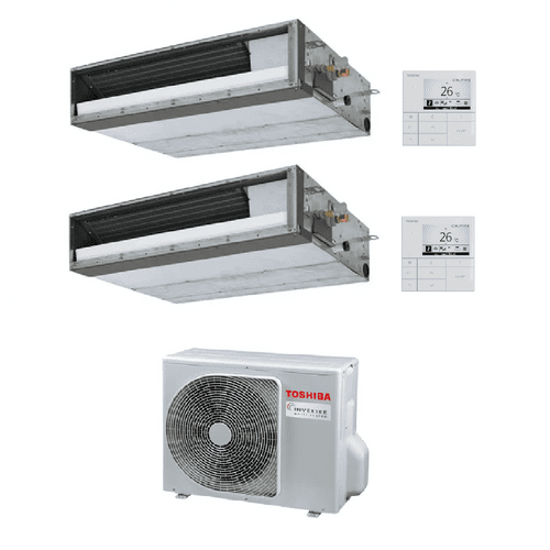 Toshiba Air Conditioning RAS-2M18G3AVG-E Multi 1 × Slim Duct RAS-M07U2DVG-E 1 x RAS-M13U2DVG-E