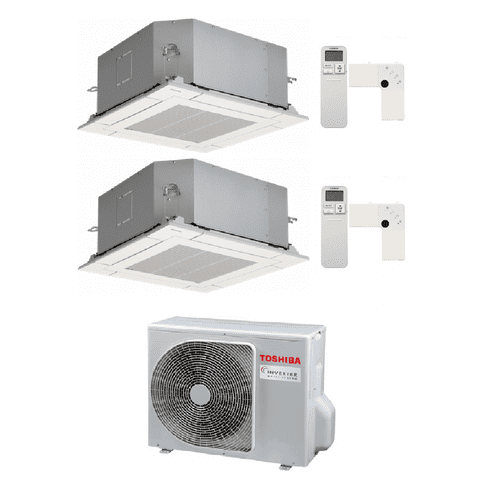 Toshiba Air Conditioning RAS-2M18G3AVG-E Multi-Split 2 Ã Mini Cassette RAS-M10S4MUVG-E  2.5Kw