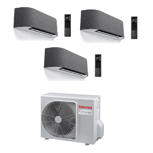 Toshiba Air Conditioning RAS-3M18G3AVG-E Multi-Split 3 × Haori Wall Mounted RAS-B10N4KVRG-E1 A+++