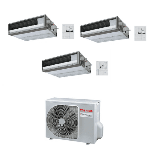 Toshiba Air Conditioning RAS-3M18G3AVG-E Multi Split 3 Ã Slim Duct RAS-M10U2DVG-E 2.5Kw