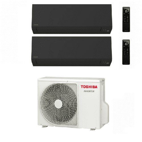 Toshiba Air Conditioning RAS-3M26G3AVG-E Multi-Split With 2 Ã SHORAI Edge Black RAS-B18G3KVSGB-E
