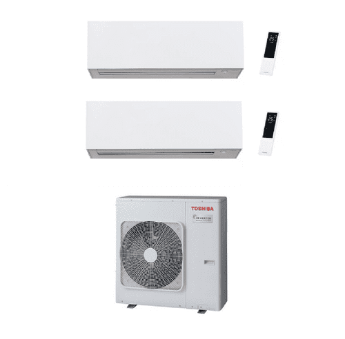 Toshiba Air Conditioning RAS-4M27G3AVG-E Multi-Split 2 × DAISEIKAI White Wall RAS-B18S4KVPG-E 5Kw