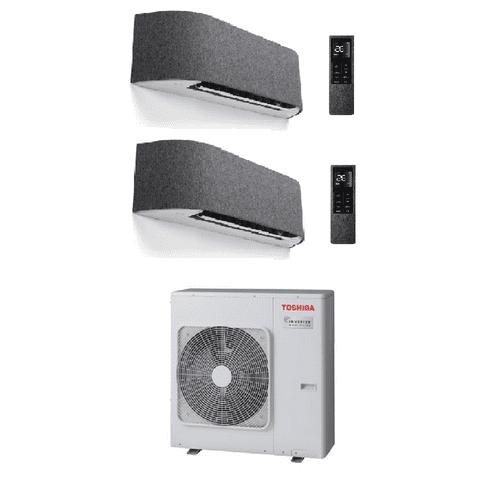 Toshiba Air Conditioning RAS-4M27G3AVG-E Multi-Split 2 Ã— Haori Wall Mounted RAS-B16N4KVRG-E1 A++