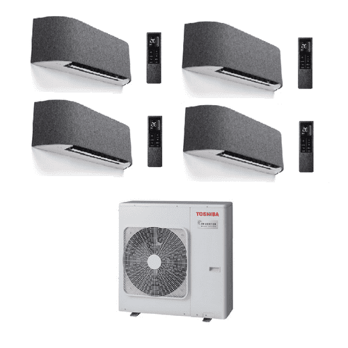 Toshiba Air Conditioning RAS-4M27G3AVG-E Multi-Split 4 Ã— Haori Wall Mounted RAS-B10N4KVRG-E1 A+++