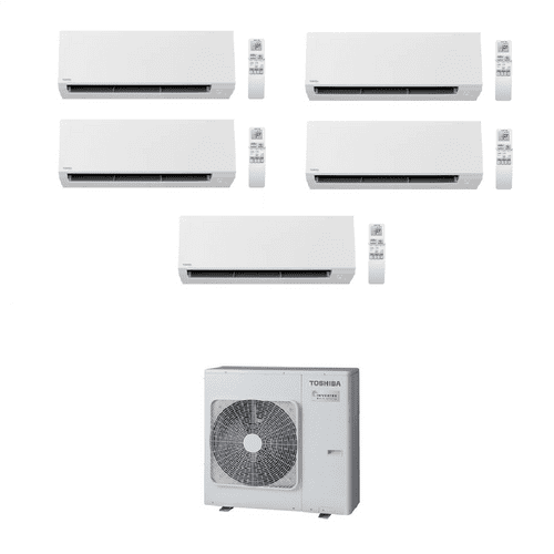 Toshiba Air Conditioning RAS-5M34G3AVG-E Multi-Split 5 × Shorai Edge RAS-B10G3KVSG-E 2.5Kw A++